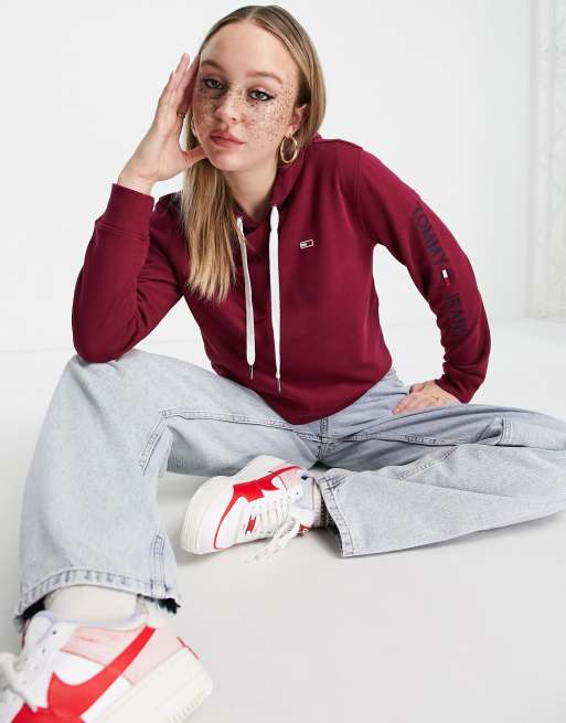 Tommy jeans cropped online hoodie