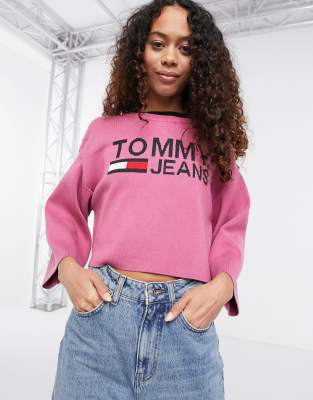 tommy cropped sweater