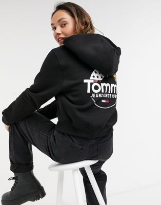 tommy jeans cropped hoodie