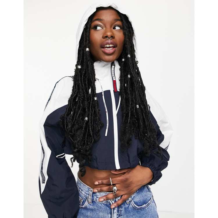 Tommy hilfiger 2025 cropped windbreaker