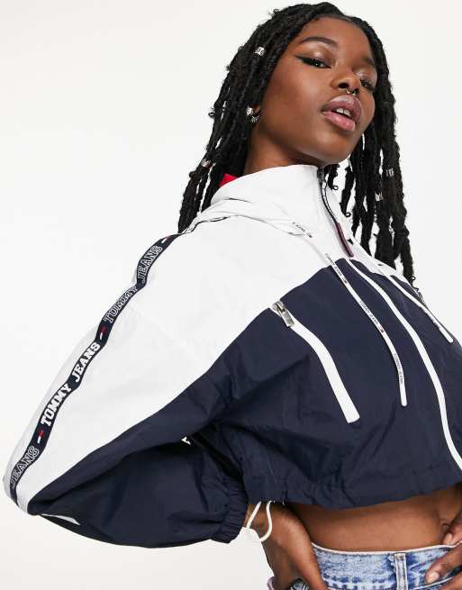 Color block 2025 cropped windbreaker