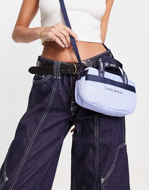 Tommy Jeans crossover bag in light blue | ASOS
