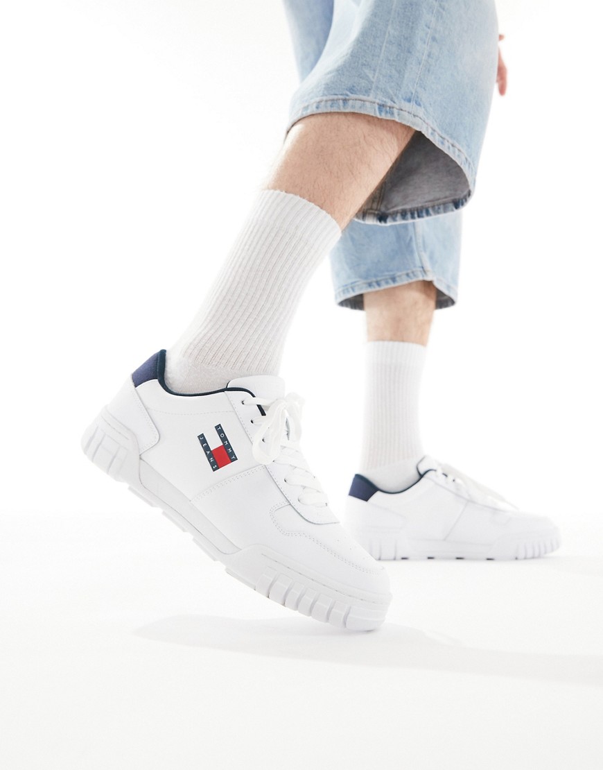Tommy Jeans cupsole essential trainers in white