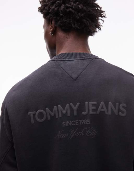 Tommy Jeans – Czarna bluza o pudełkowym luźnym kroju, 3 z 4
