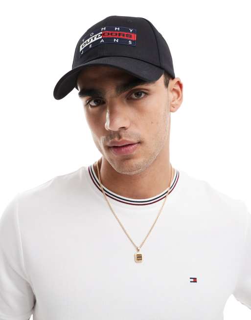 Tommy Jeans – Czarna outdoorowa czapka z daszkiem