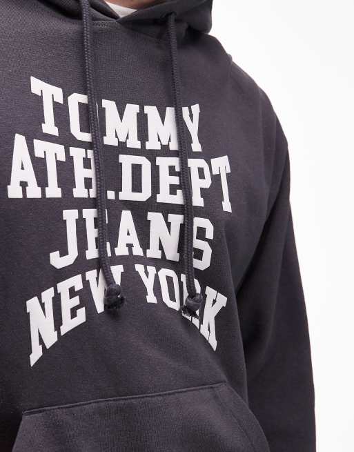 Tommy Jeans – Czarna sprana bluza z kapturem i nadrukiem „Ath. Dept”, 5 z 5