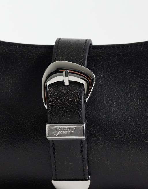 Tommy Jeans – Czarna torebka na ramię z klamrą, 3 z 4