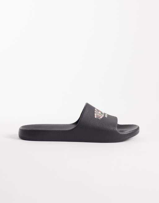 Tommy Jeans – Czarne klapki z logo, 4 z 4