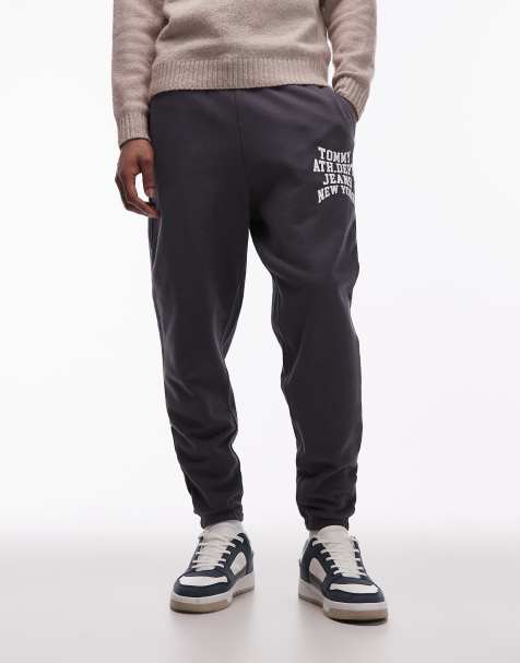 Tommy Jeans – Czarne sprane joggersy z nadrukiem „Athletic Dept” - view 1