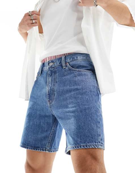 Tommy Jeans dad shorts in mid wash - part of a set - view 1