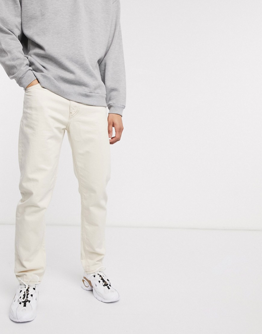 Tommy Jeans dad straight fit jeans in ecru-Beige