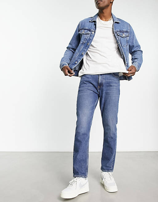 Tommy Jeans Dad tapered fit jeans in mid wash | ASOS