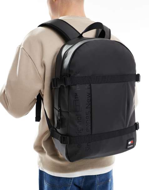 Tommy Jeans daily dome backpack in black - view 1