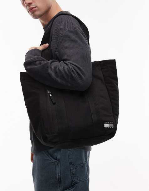 Tommy Jeans daily tote bag in black - view 1