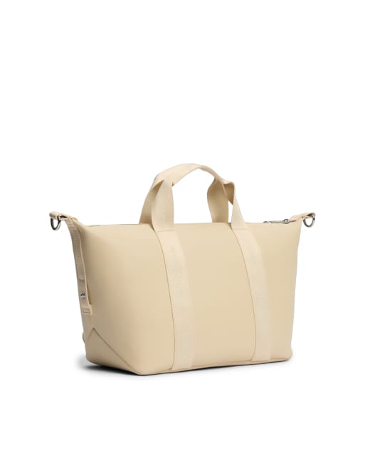 Tommy Jeans daily tote bag with crossbody strap in cream, 3 of 4