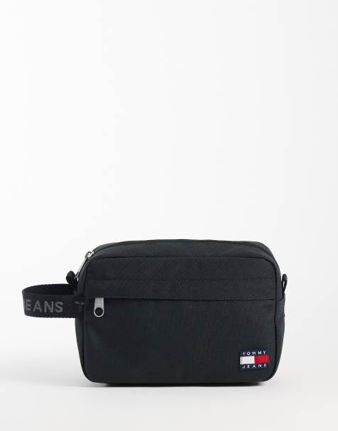 Tommy Jeans daily washbag in black - view 1