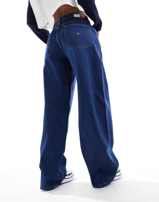 Tommy Jeans - Daisy - Jeans ampi lavaggio scuro a vita bassa, 4 di 5
