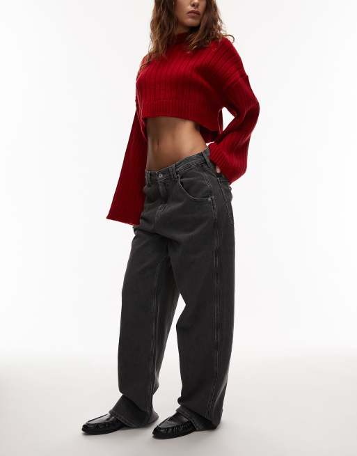 Tommy Jeans Daisy low baggy jeans in black wash