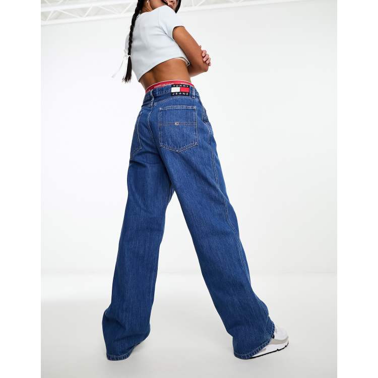 Tommy Jeans daisy low jean | rise mid baggy wash ASOS in