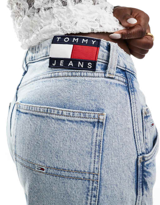 Tommy Jeans Daisy low rise baggy jeans in light wash | ASOS