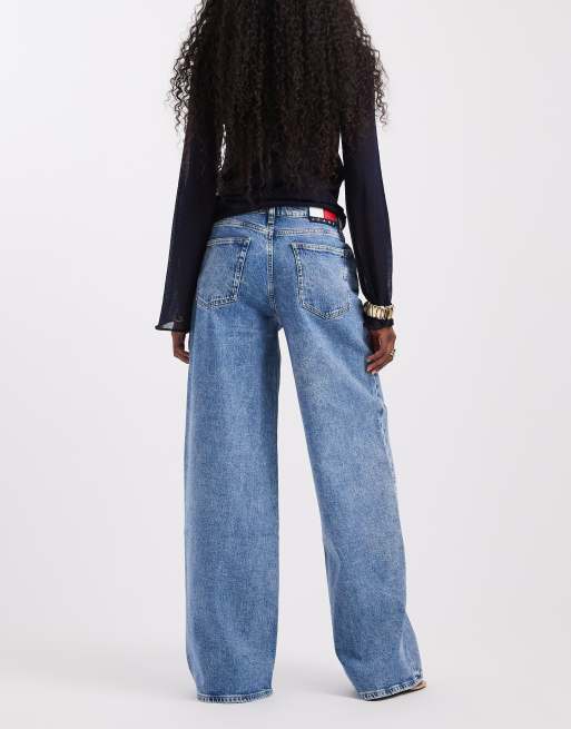 Tommy Jeans Daisy low rise loose fit jeans in mid wash, 2 of 5