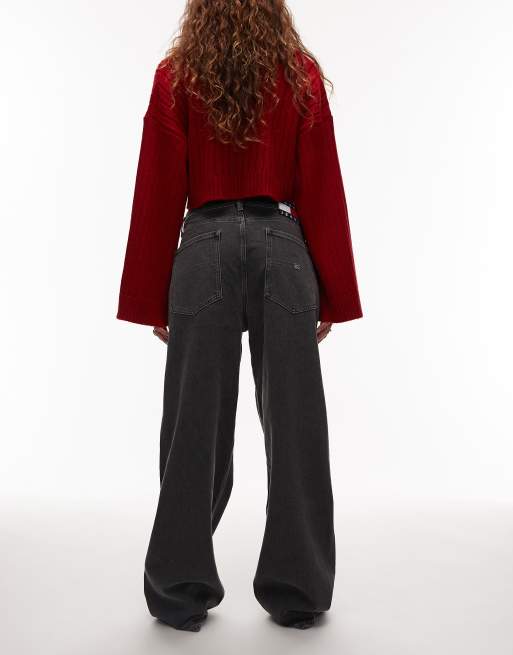 Tommy Jeans – Daisy – Obszerne jeansy z obniżonym stanem w spranym czarnym kolorze, 2 z 5