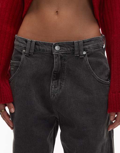 Tommy Jeans – Daisy – Obszerne jeansy z obniżonym stanem w spranym czarnym kolorze, 5 z 5