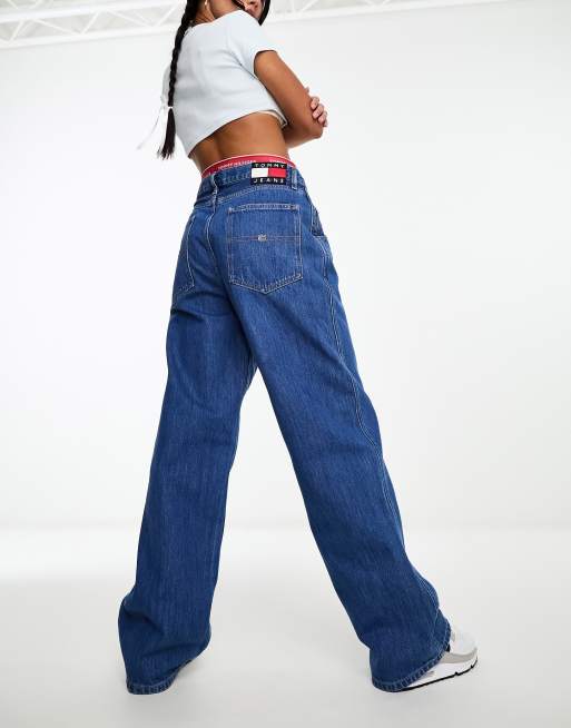 Tommy Jeans - Daisy - Ruimvallende jeans met lage taille in mid-wash 