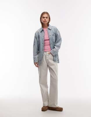 Tommy Jeans Denim Chore Jacket In Blue