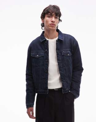 Tommy Jeans Denim Jacket With Teddy Lining In Blue