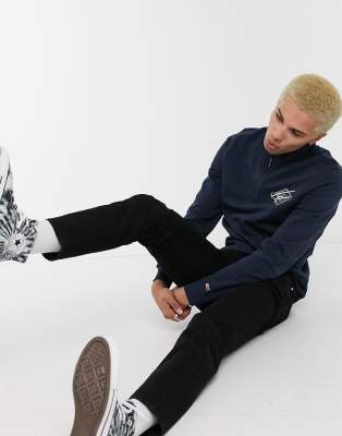 tommy jeans half zip