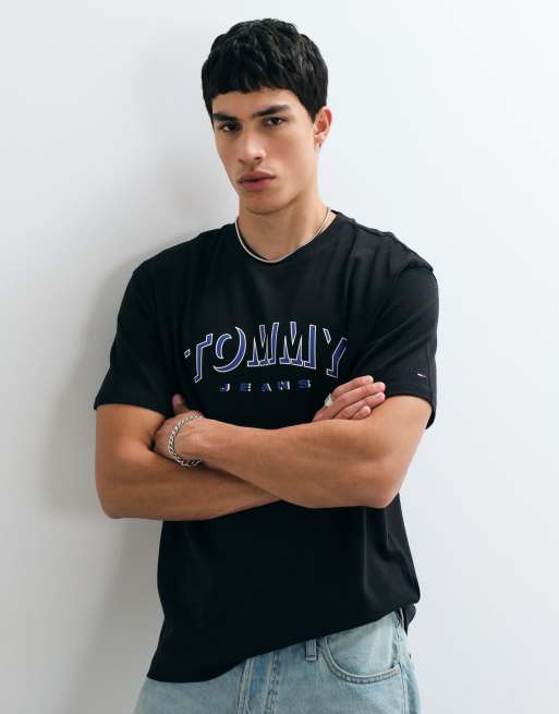 Tommy Jeans DNA logo relaxed fit T-shirt in black, 5 of 5