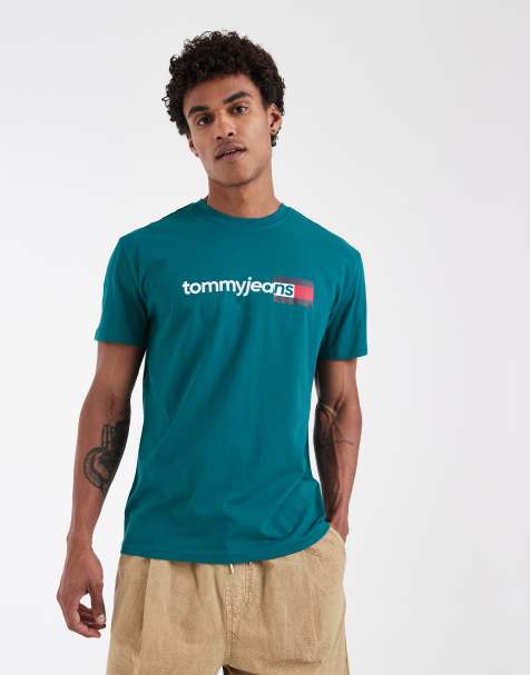 Tommy Jeans dna logo T-shirt in green - view 1