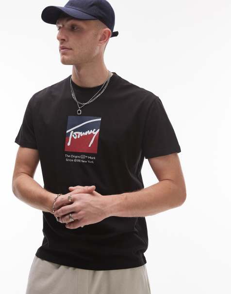 Tommy Jeans – DNA – Svart t-shirt med boxlogga - view 1