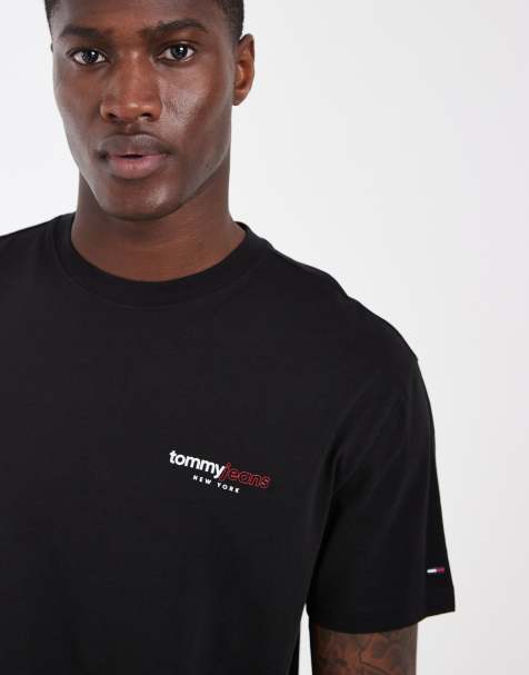 Tommy Jeans – DNA – Svart t-shirt med logga - view 1