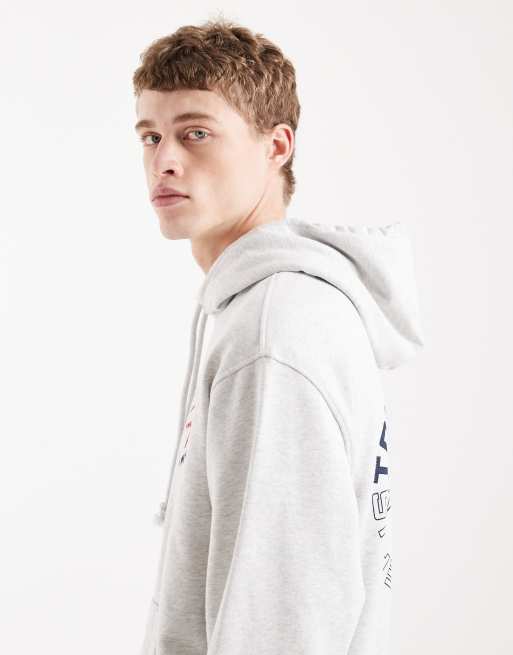 Tommy Jeans – DNA – Szara bluza z kapturem o luźnym kroju, 4 z 5