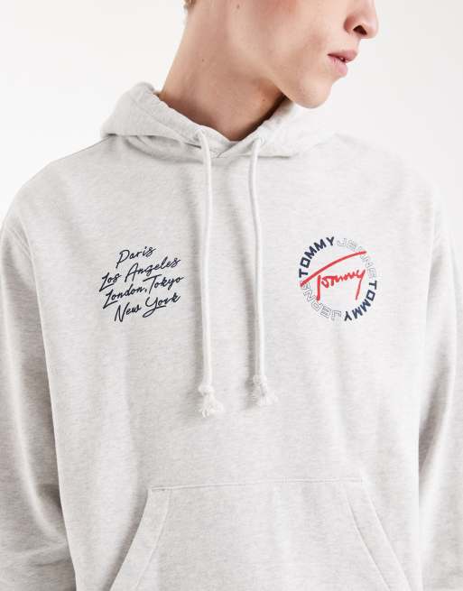 Tommy Jeans – DNA – Szara bluza z kapturem o luźnym kroju, 5 z 5