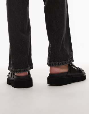 Tommy Jeans Double Strap Buckle Sandals