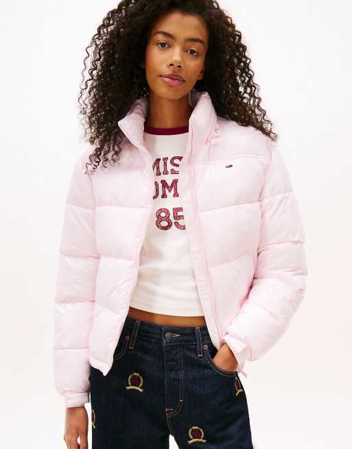Tommy Jeans - Doudoune brillante compressible - Rose clair