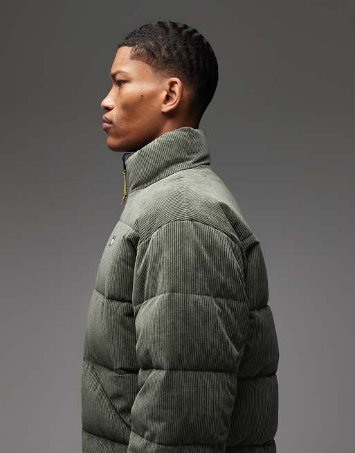 Tommy Jeans - Doudoune en velours côtelé - Vert foncé, 4 de 5
