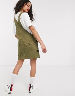 tommy jeans dungaree dress