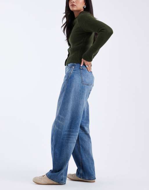 Tommy Jeans – Ella – Barrel-Jeans in mittlerer, verblasster Waschung mit mittelhohem Bund, 2 von 5