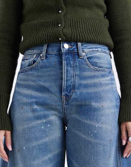 Tommy Jeans – Ella – Barrel-Jeans in mittlerer, verblasster Waschung mit mittelhohem Bund, 5 von 5