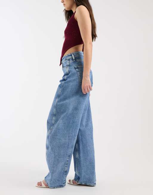 Tommy Jeans – Ella – Barrel-Jeans in verwaschenem Mittelblau mit mittelhohem Bund, 3 von 5