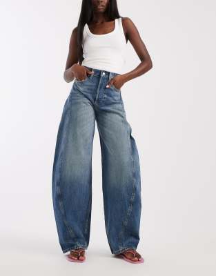 Tommy Jeans Ella Barrel Leg Jeans In Blue