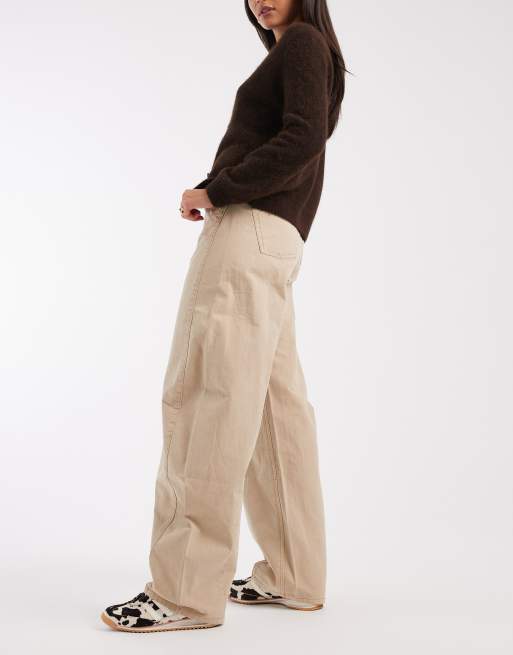 Tommy Jeans - Ella - Beige jeans med mellemhøj talje og tøndeformede ben , 3 af 5