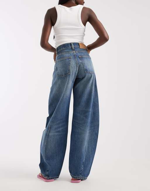 Tommy Jeans – Ella – Ciemnoniebieskie jeansy barrel, 3 z 5