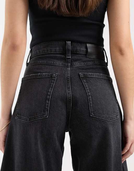 Tommy Jeans – Ella – Czarne jeansy z baryłkowymi nogawkami i średnim stanem, 4 z 5
