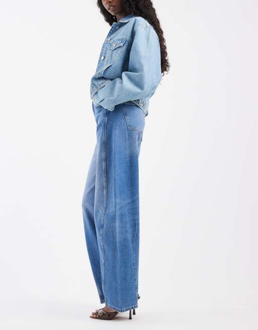 Tommy Jeans Ella højtaljede barrel-leg jeans i mellemvask, 2 af 5