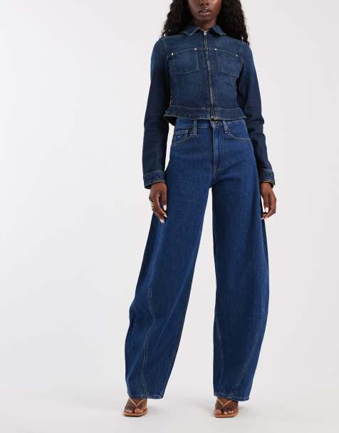 Tommy Jeans Ella jean barrel taille haute délavage foncé - view 1
